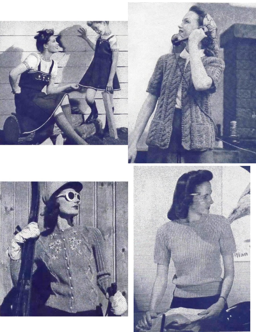 America at Work and Play — Women’s Sweaters, No. 189 (1942)