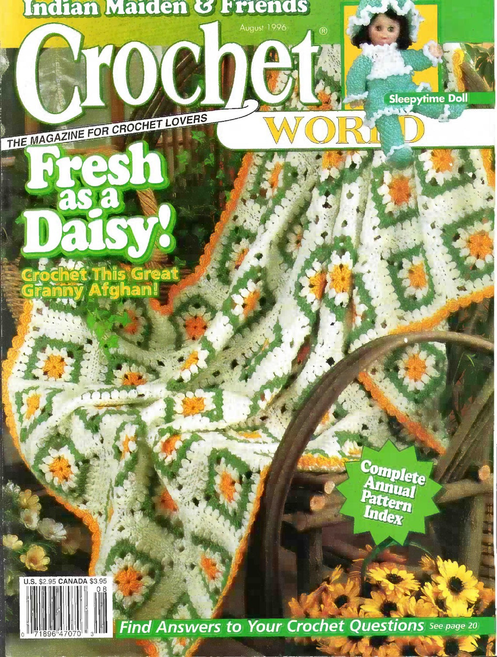 Crochet World August 1996 (Volume 19 Number 4)