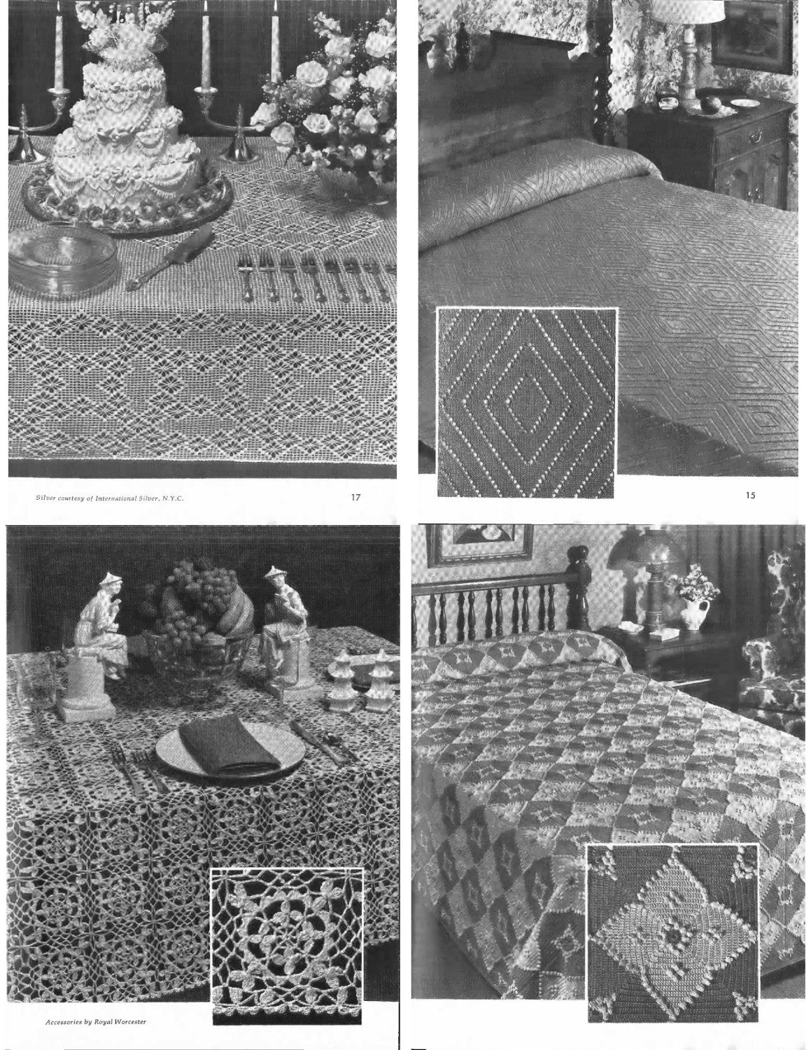 Coats & Clark’s Priscilla Tablecloths & Bedspreads to Knit and Crochet – Book 193 (1969)