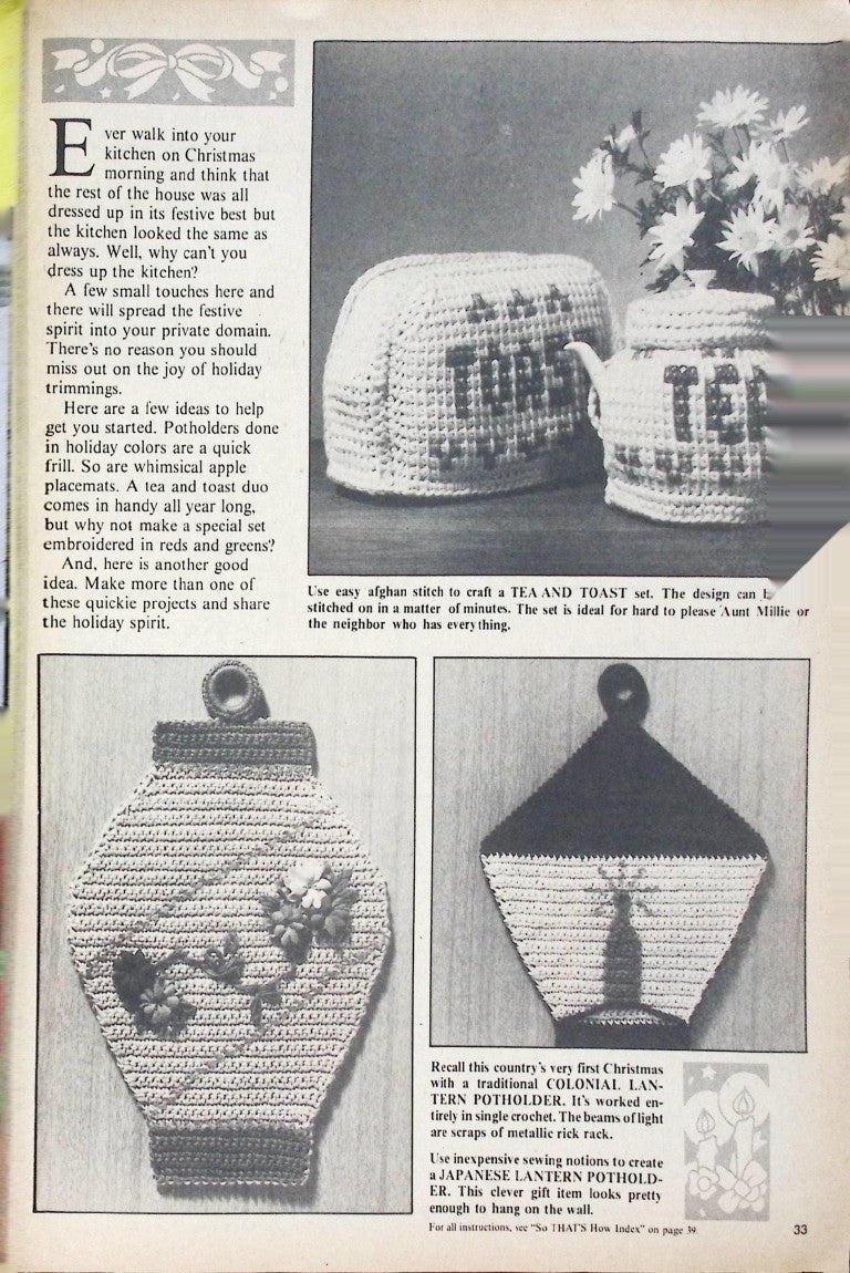 Christmas Crochet, Volume 1 Number 1 — 1983