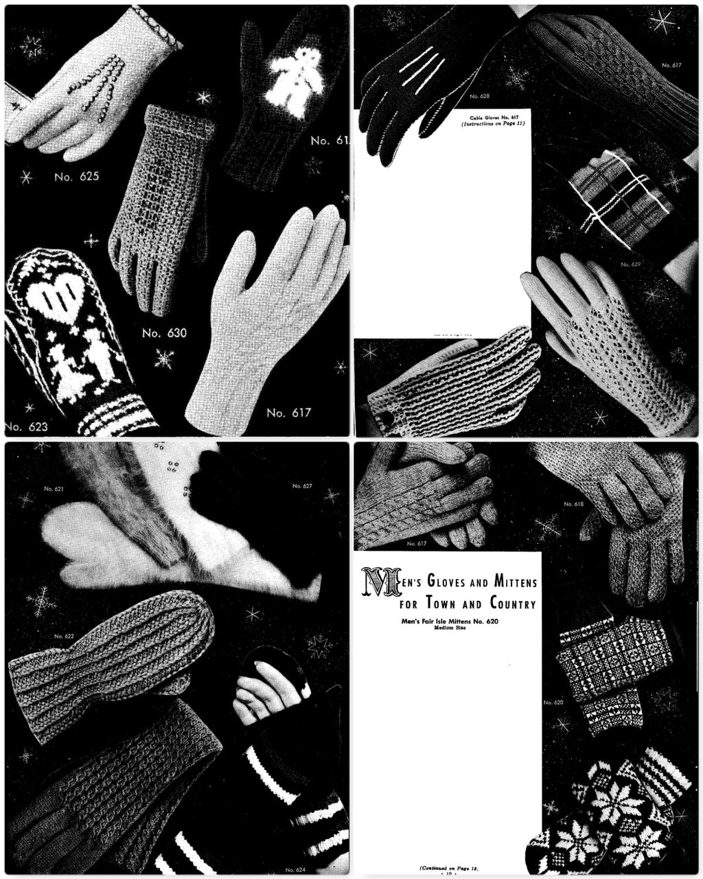 Gloves and Mittens to Knit and Crochet for the Entire Family, Vol. 29, 1953