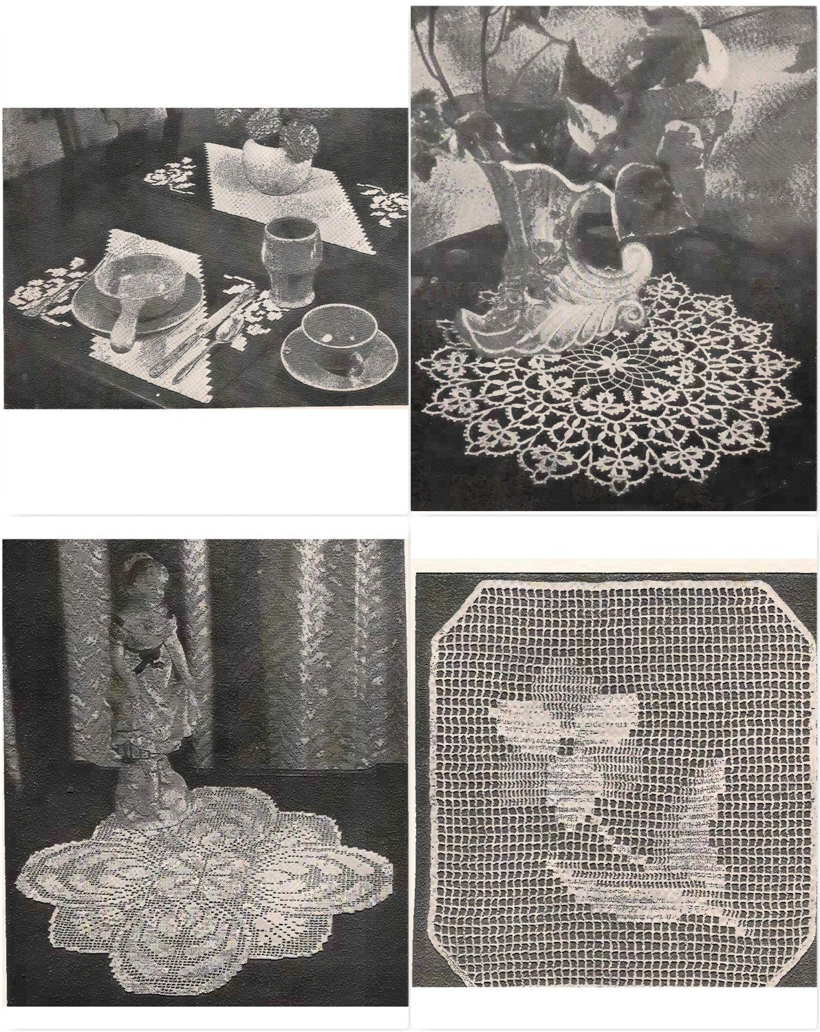 Doilies to Treasure — Lily Book 1600 (vintage, circa 1940s–1950s)