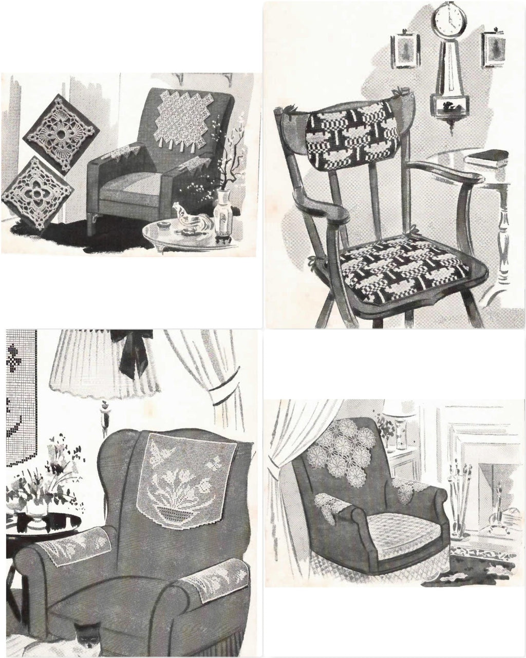 Chair Sets to Crochet, Book No. 143, circa 1940