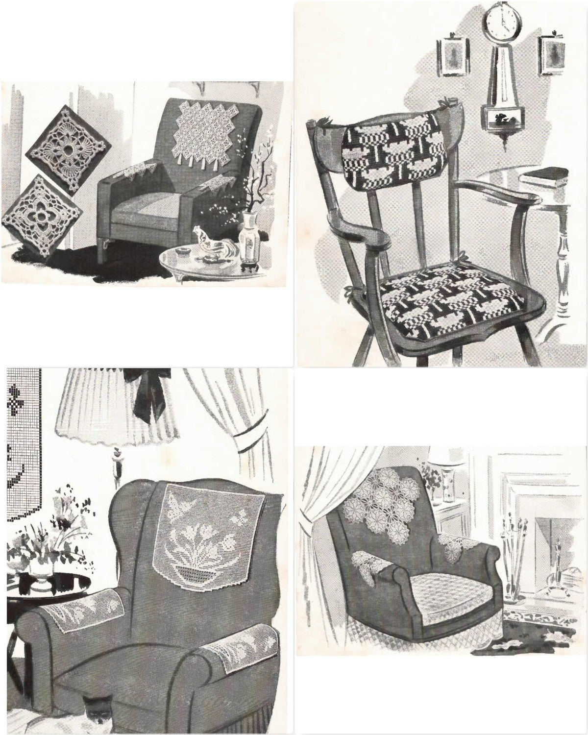 Chair Sets to Crochet, Book No. 143, circa 1940