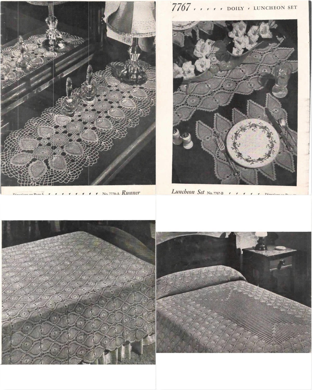 Featuring 14 New Pineapple Designs, Clark’s O.N.T. / J. & P. Coats Book No. 230, 1946