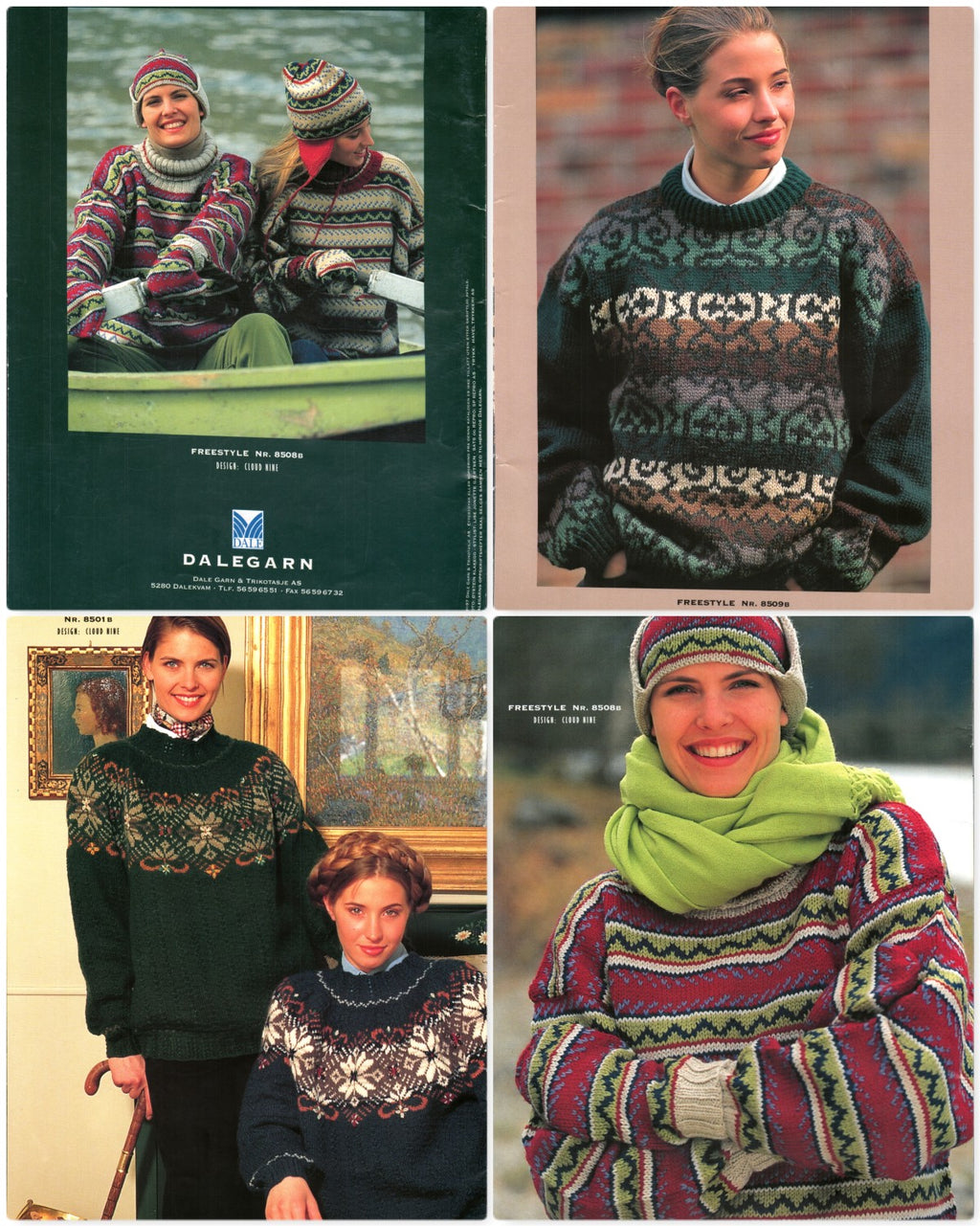 Dale Design Nr. 85B – Strikke-oppskrifter for voksne (Knitting Patterns for Adults), 1997