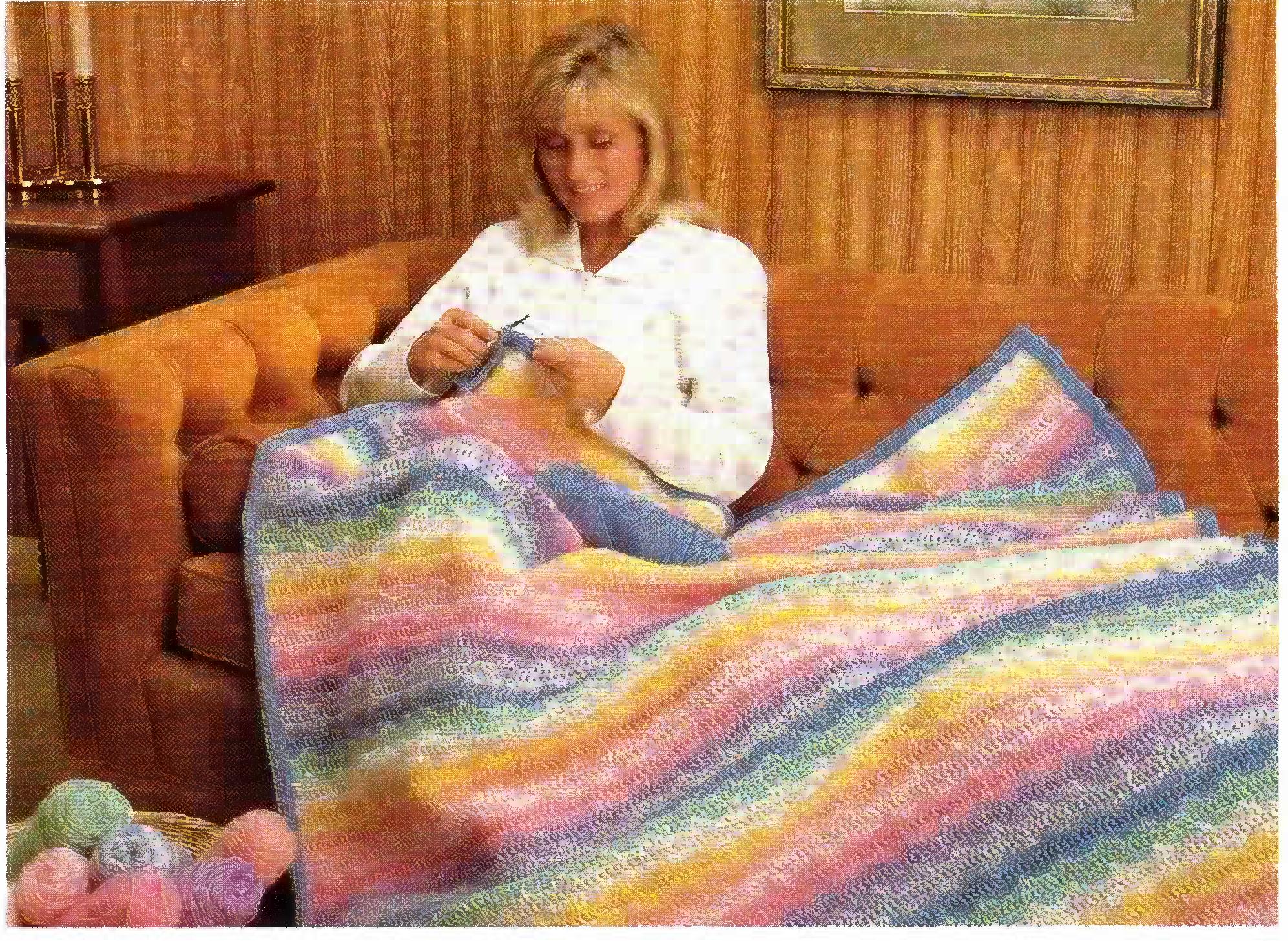 Afghan Patterns by Herrschners, Supplement to Crochet Patterns, circa 1989