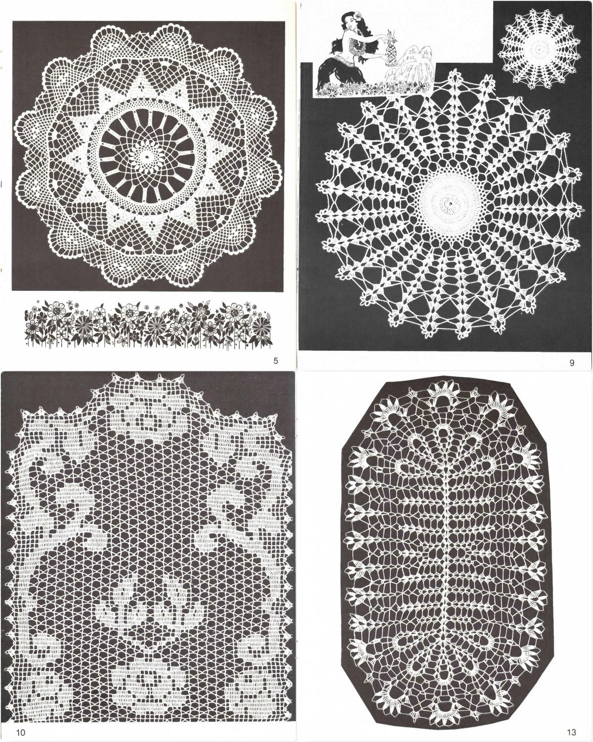 Crochet Tablecloth, Volume 39, Designs by Elizabeth Hiddleson, 1979