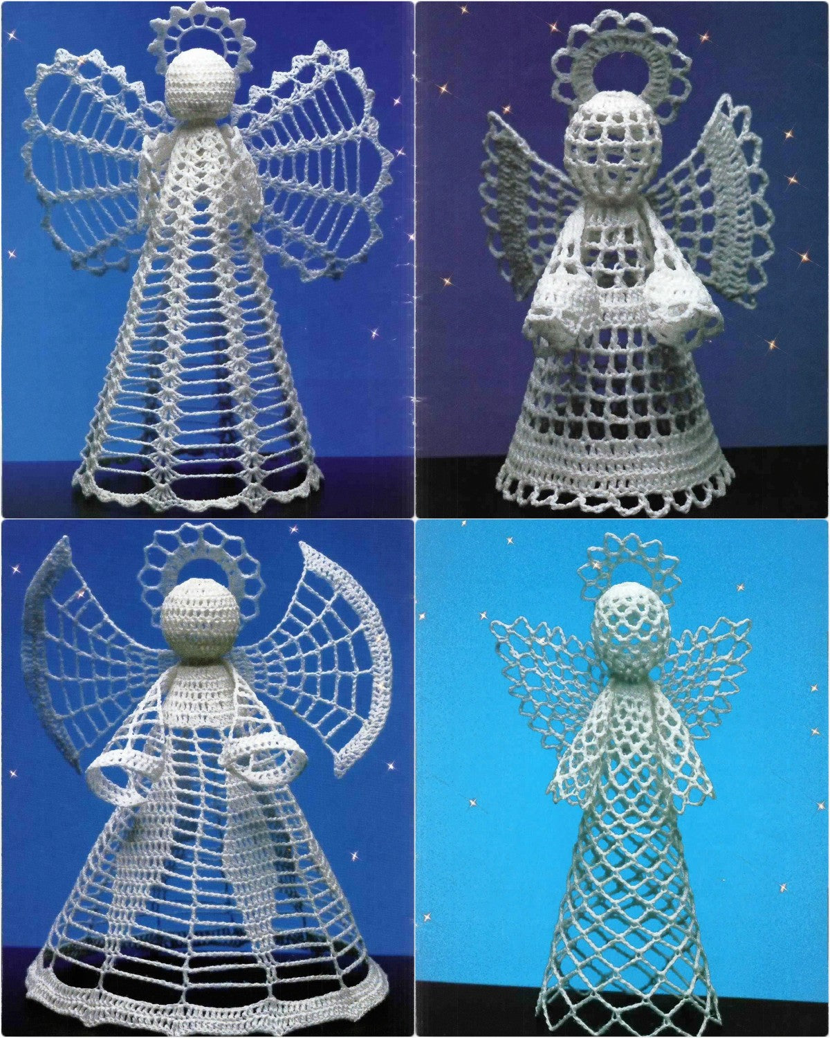 Crochet Angels Tall & Small, Pat Depke Books PD-4535, by Edna Blizzard, circa 1988