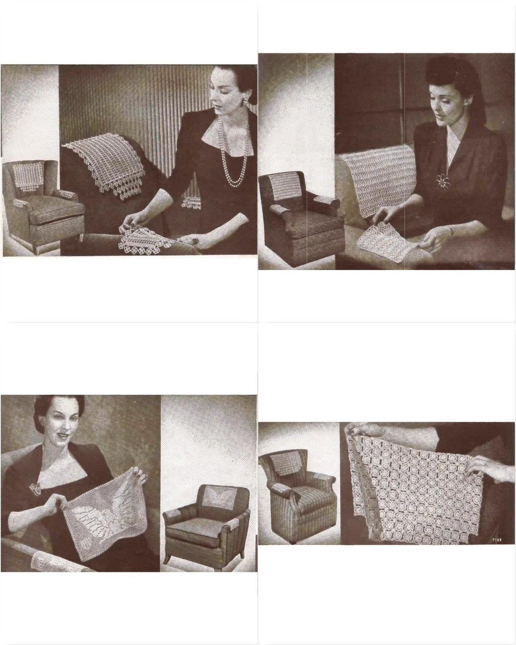 Chair Sets – New Ideas in Chair Sets and Runners, Book No. 181, circa 1942