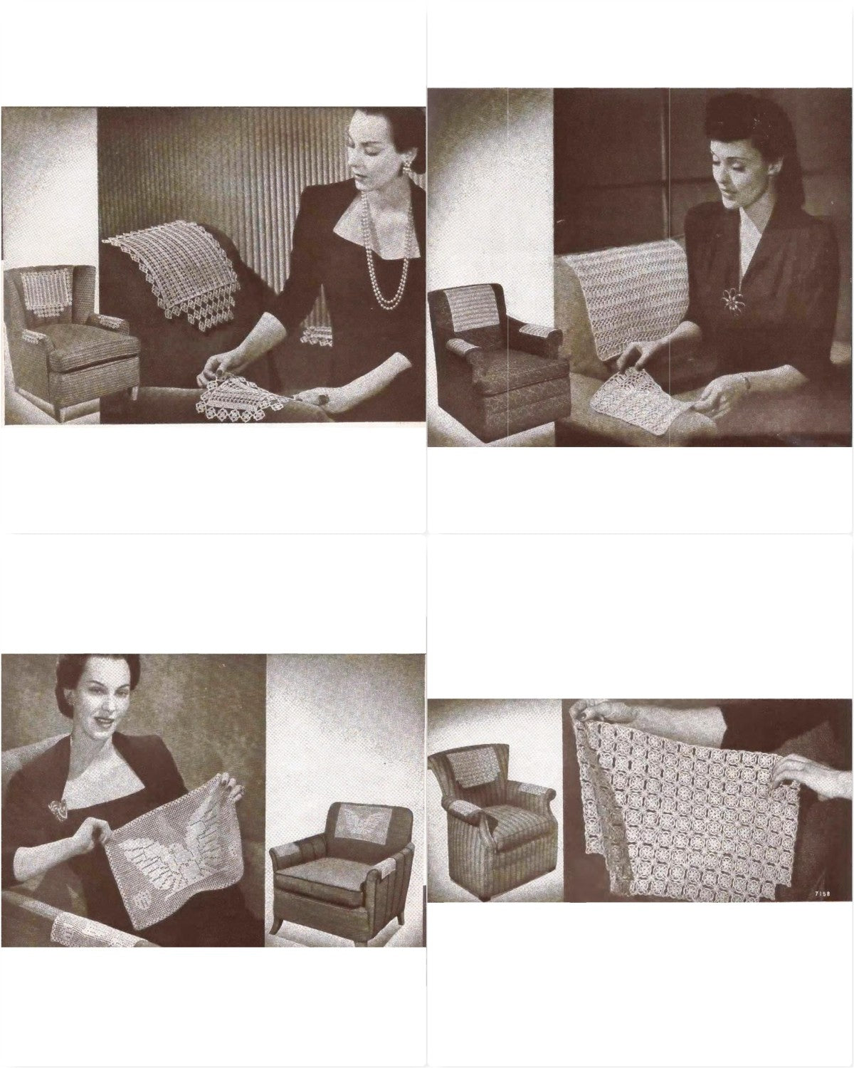 Chair Sets – New Ideas in Chair Sets and Runners, Book No. 181, circa 1942