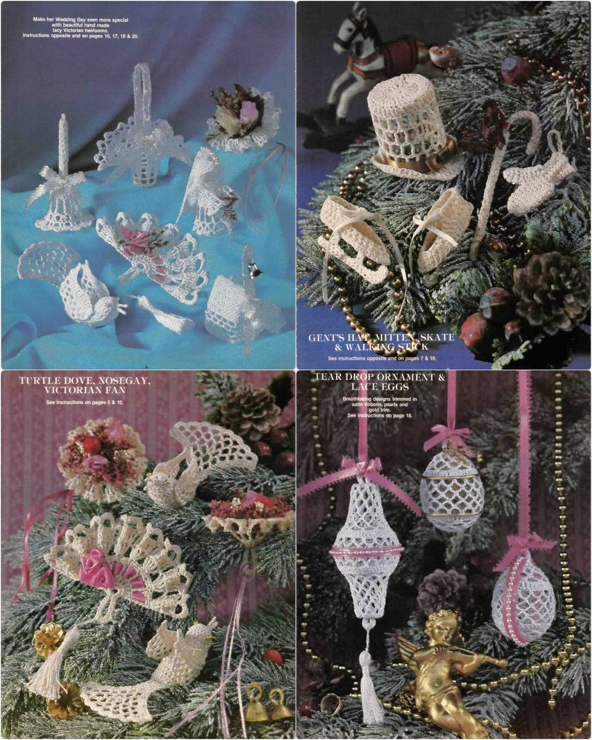 Victorian Crochet Ornaments No. 2, South Maid Book 204, 1984
