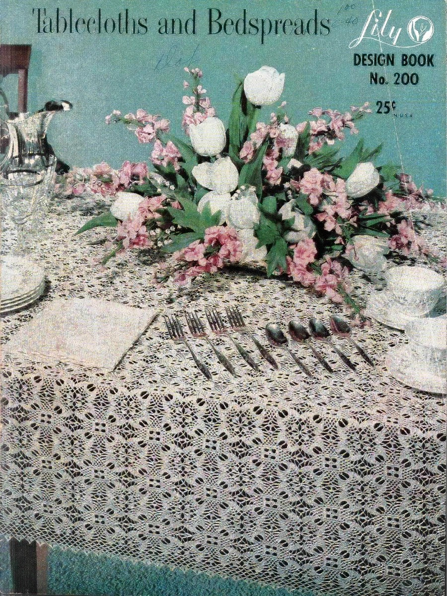 Tablecloths and Bedspreads — Lily Design Book No. 200, 1959