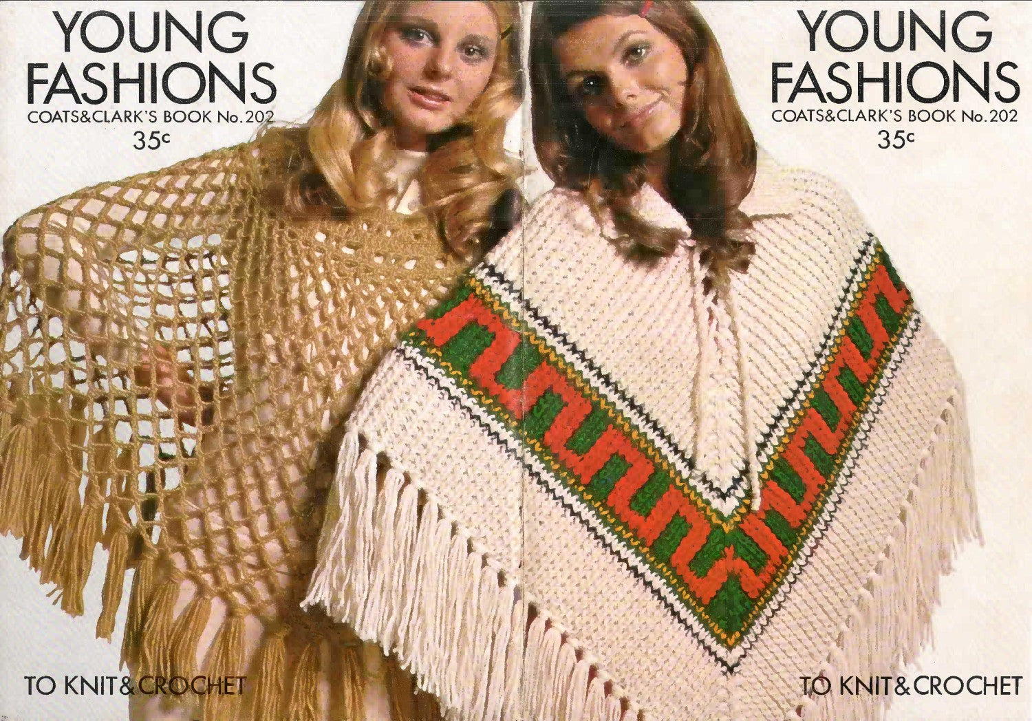 Coats & Clark’s Young Fashions to Knit & Crochet – Book 202 (1970)