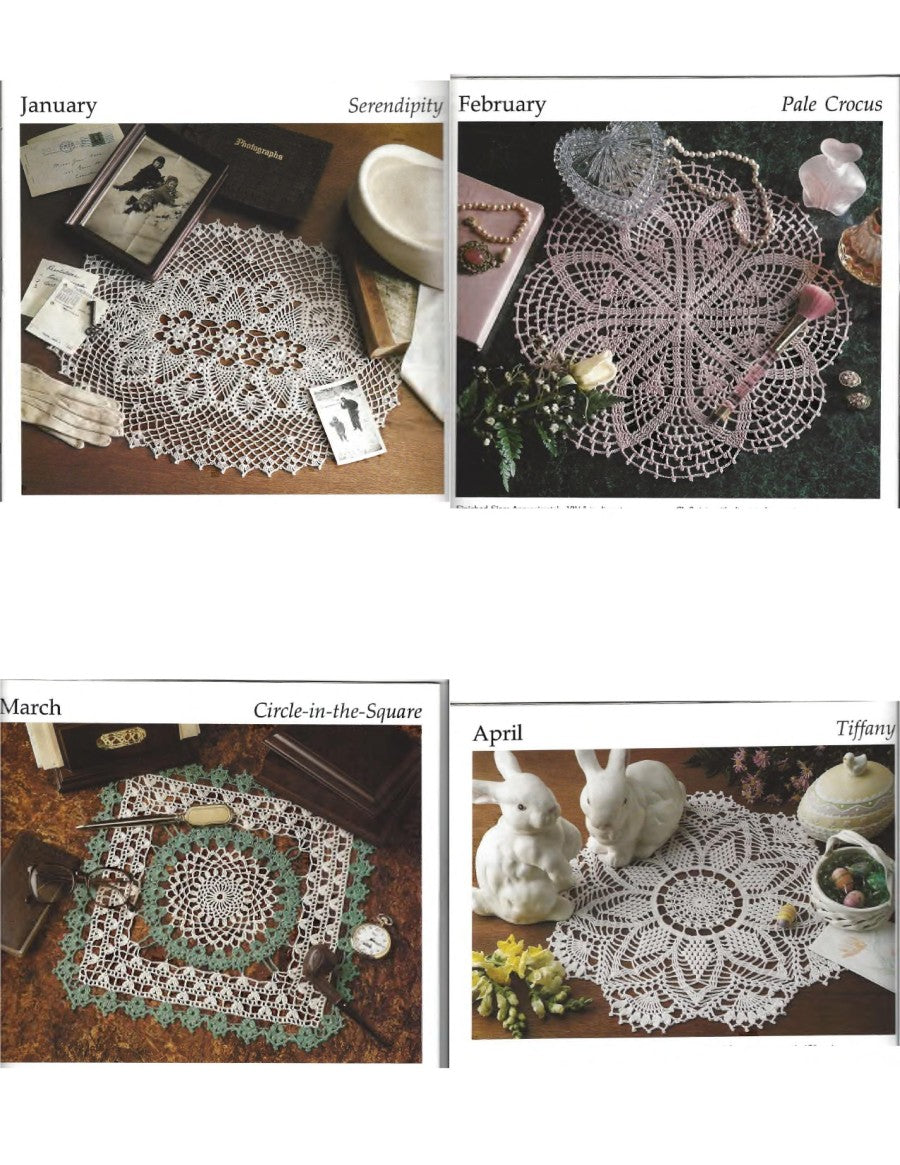 A Year of Doilies — Leisure Arts 2120, 1991