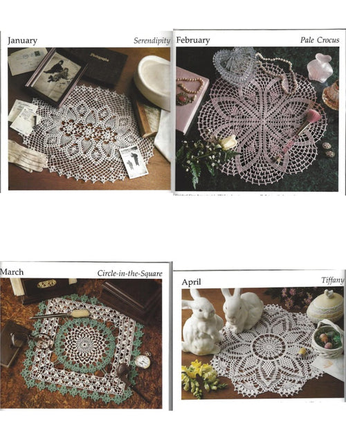 A Year of Doilies — Leisure Arts 2120, 1991