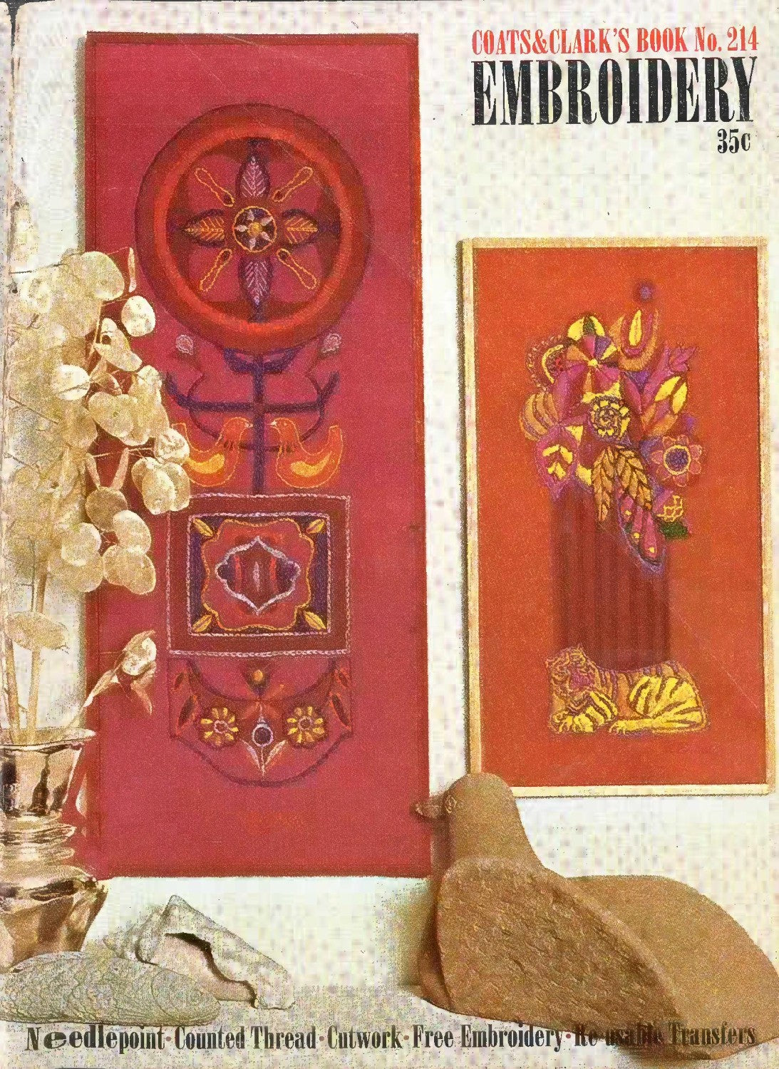 Coats & Clark’s Embroidery – Book 214 (1971, 1st Edition)