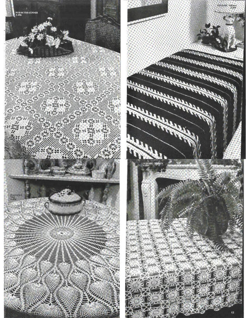 Coats & Clark’s Tablecloths & Bedspreads to Knit & Crochet – Book 217 (1972)