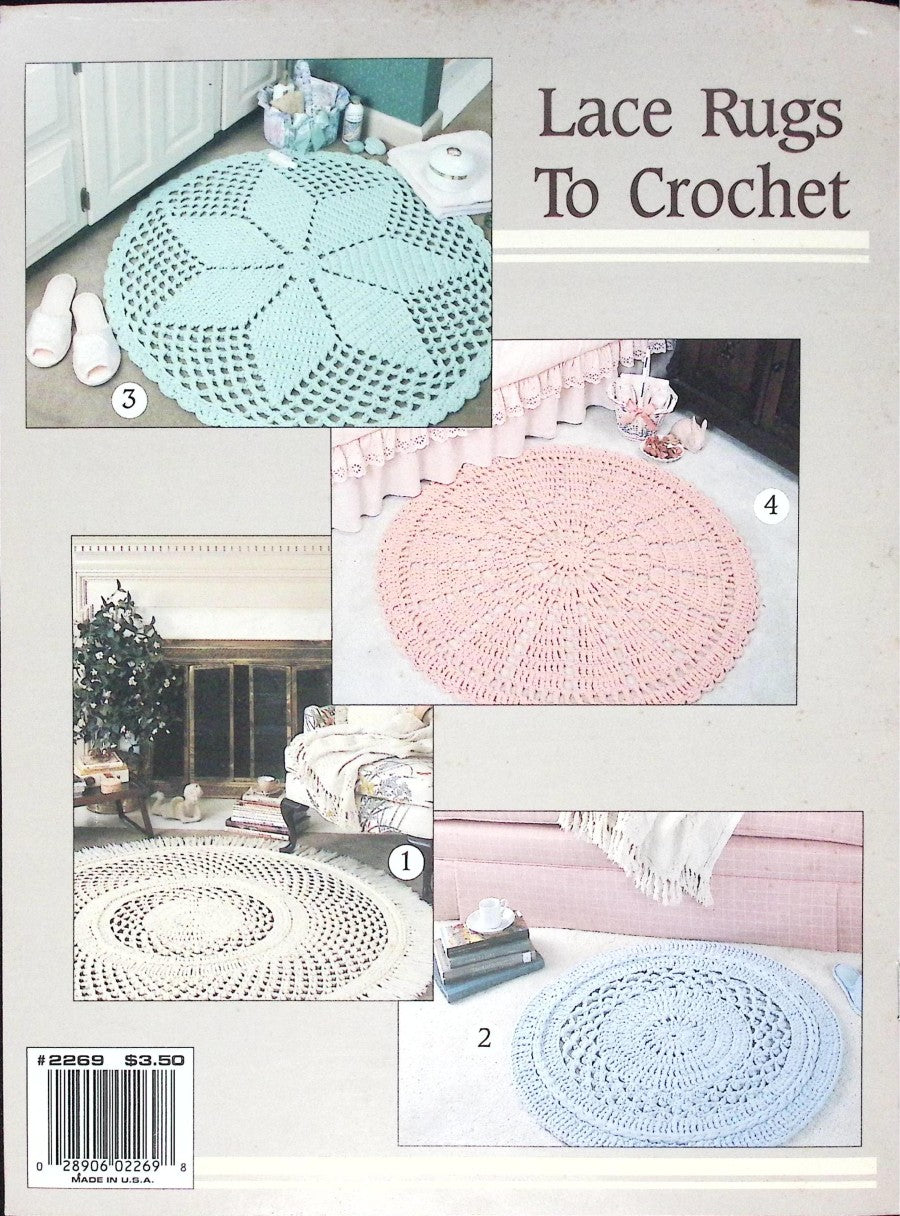 Lace Rugs To Crochet — Leisure Arts Leaflet 2269, 1992