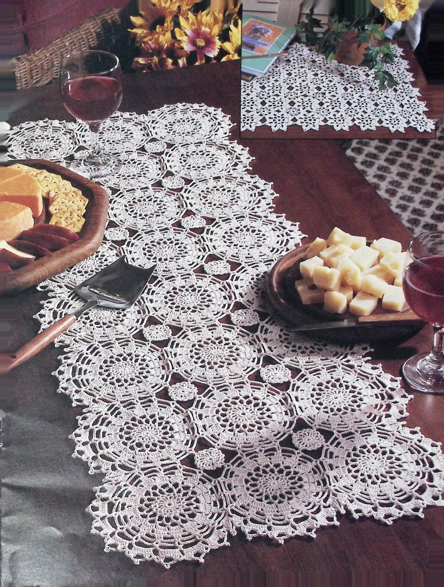 Crocheted Table Runners — Leisure Arts Leaflet 2299, 1992