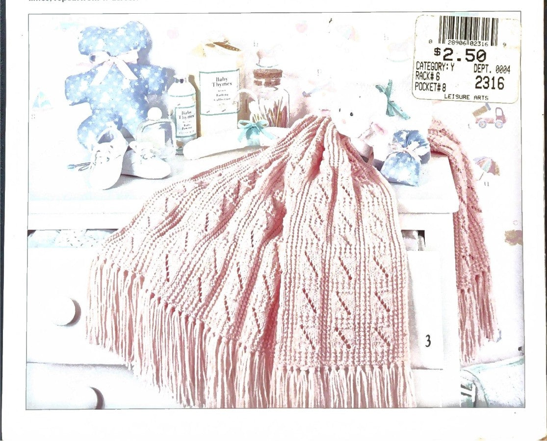 Knit Baby Afghans — Leisure Arts 2316, 1992