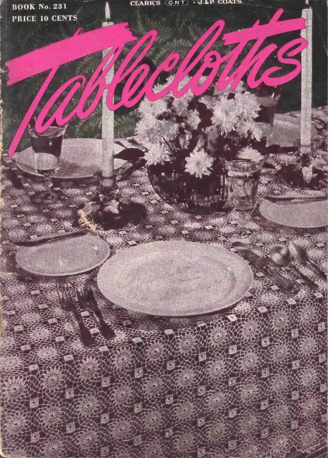 Tablecloths (Clark’s O.N.T. • J. & P. Coats Book No. 231), 1947