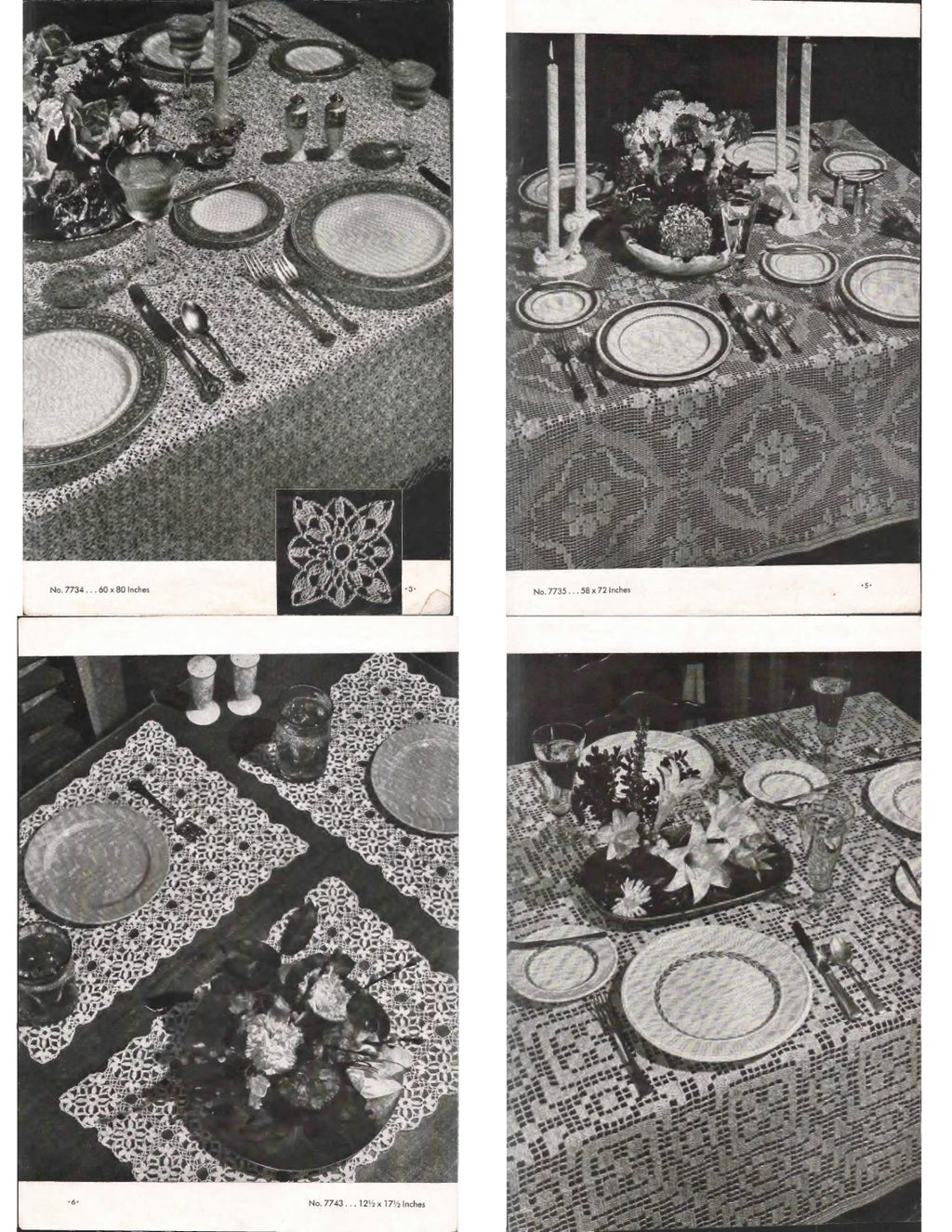 Tablecloths (Clark’s O.N.T. • J. & P. Coats Book No. 231), 1947