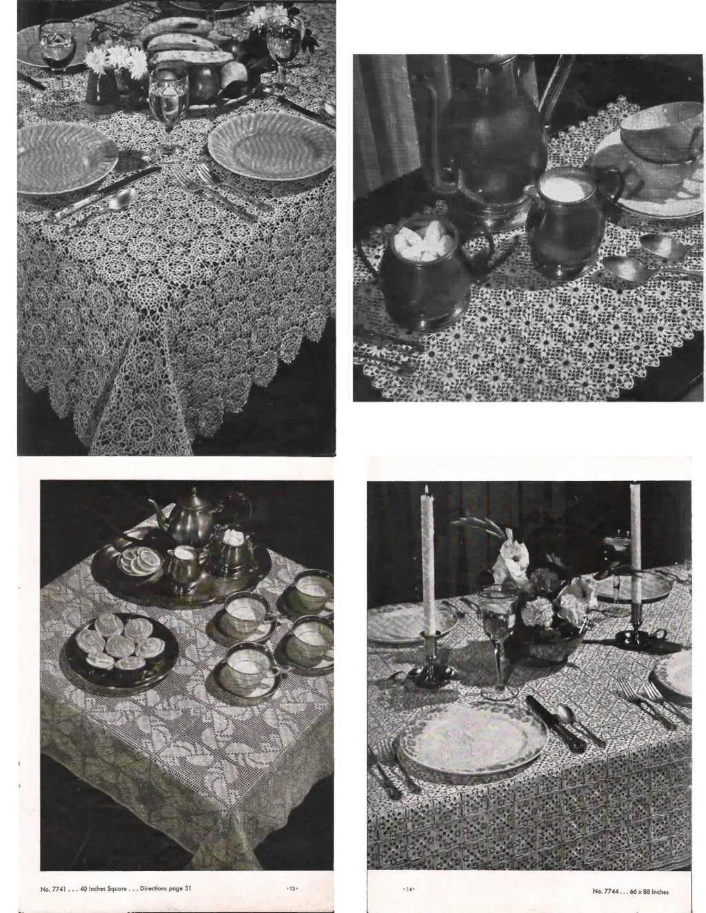 Tablecloths (Clark’s O.N.T. • J. & P. Coats Book No. 231), 1947