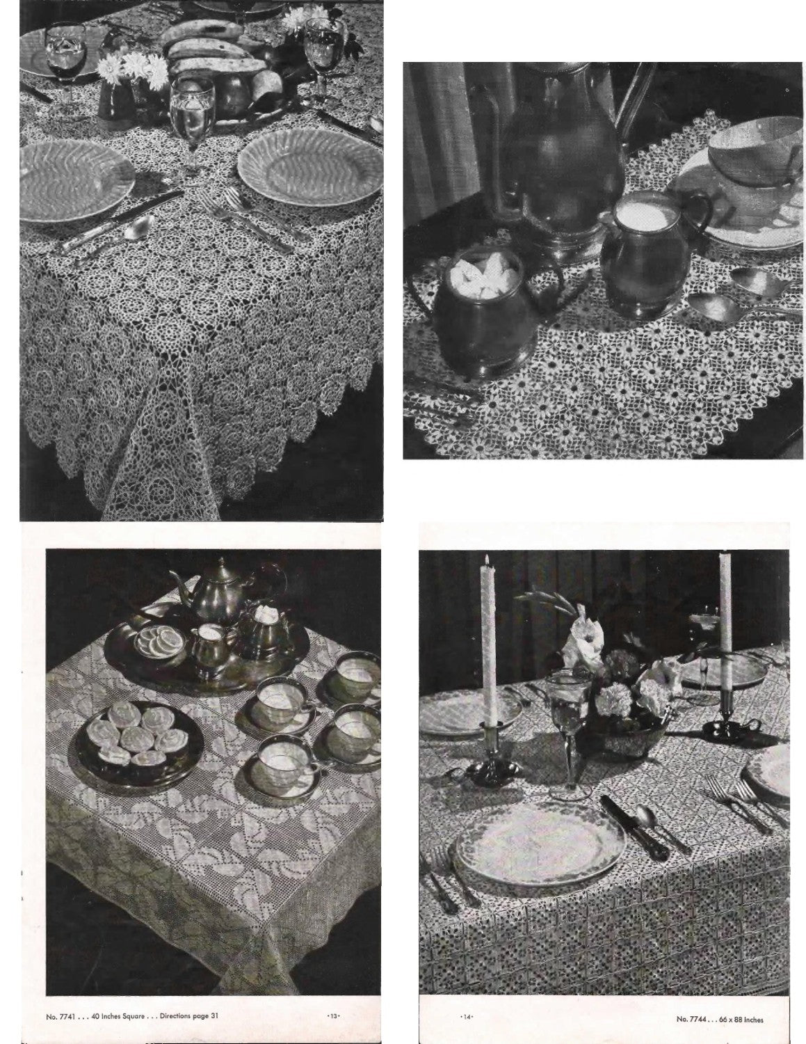 Tablecloths (Clark’s O.N.T. • J. & P. Coats Book No. 231), 1947