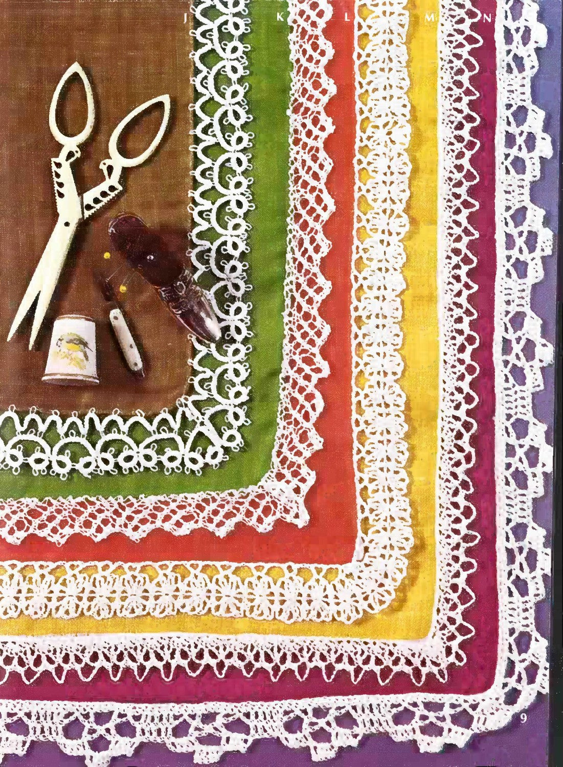 Coats & Clark’s Decorative Edgings To Crochet, Knit and Tat – Book 231 (1973, 1st Edition)