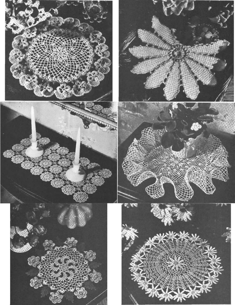Floral Doilies for Crocheting (1979)