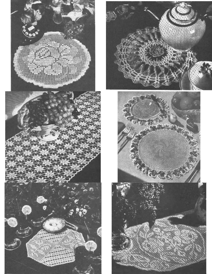 Floral Doilies for Crocheting (1979)