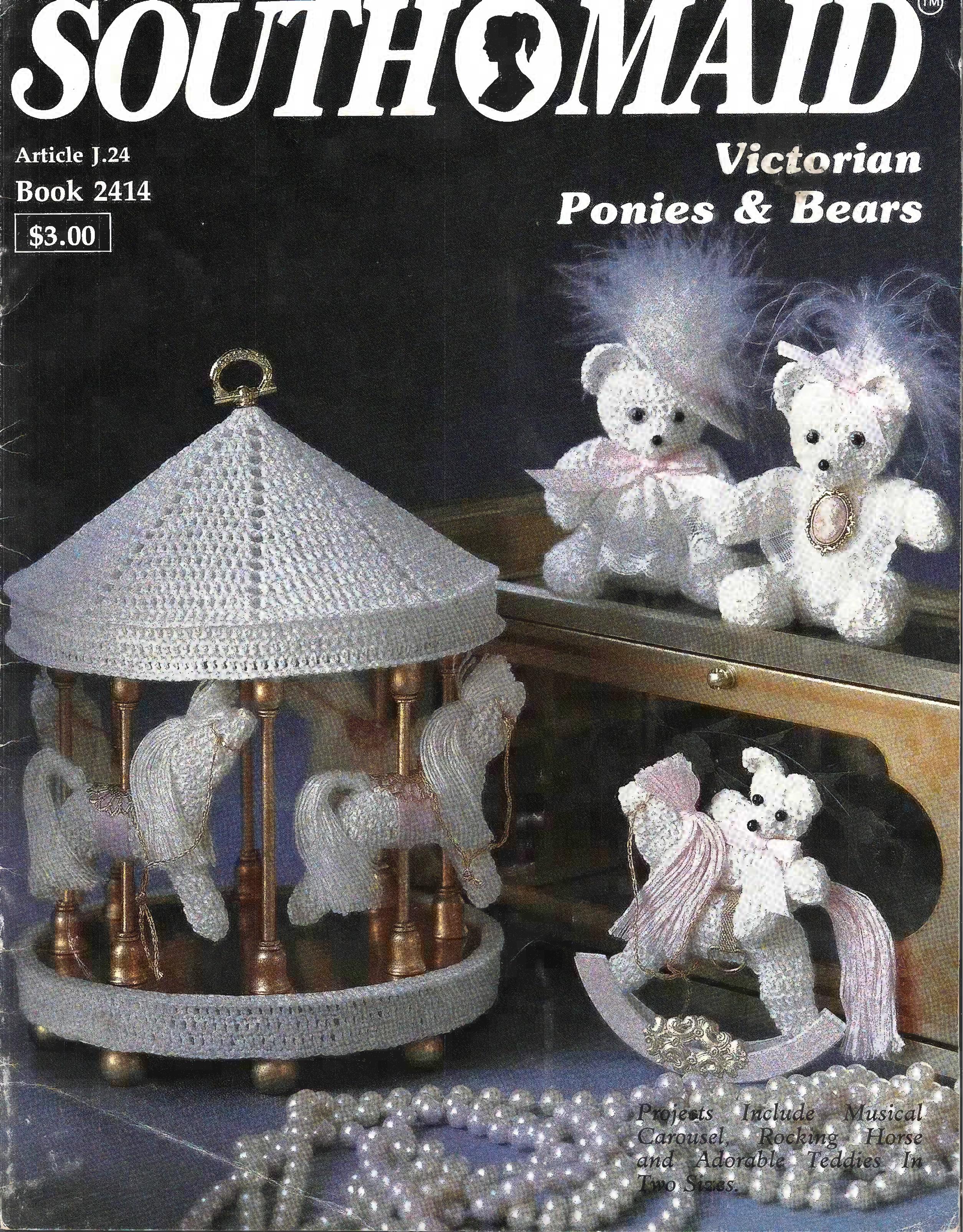 Victorian Ponies & Bears, South Maid Book 2414 (Article J.24), circa 1992
