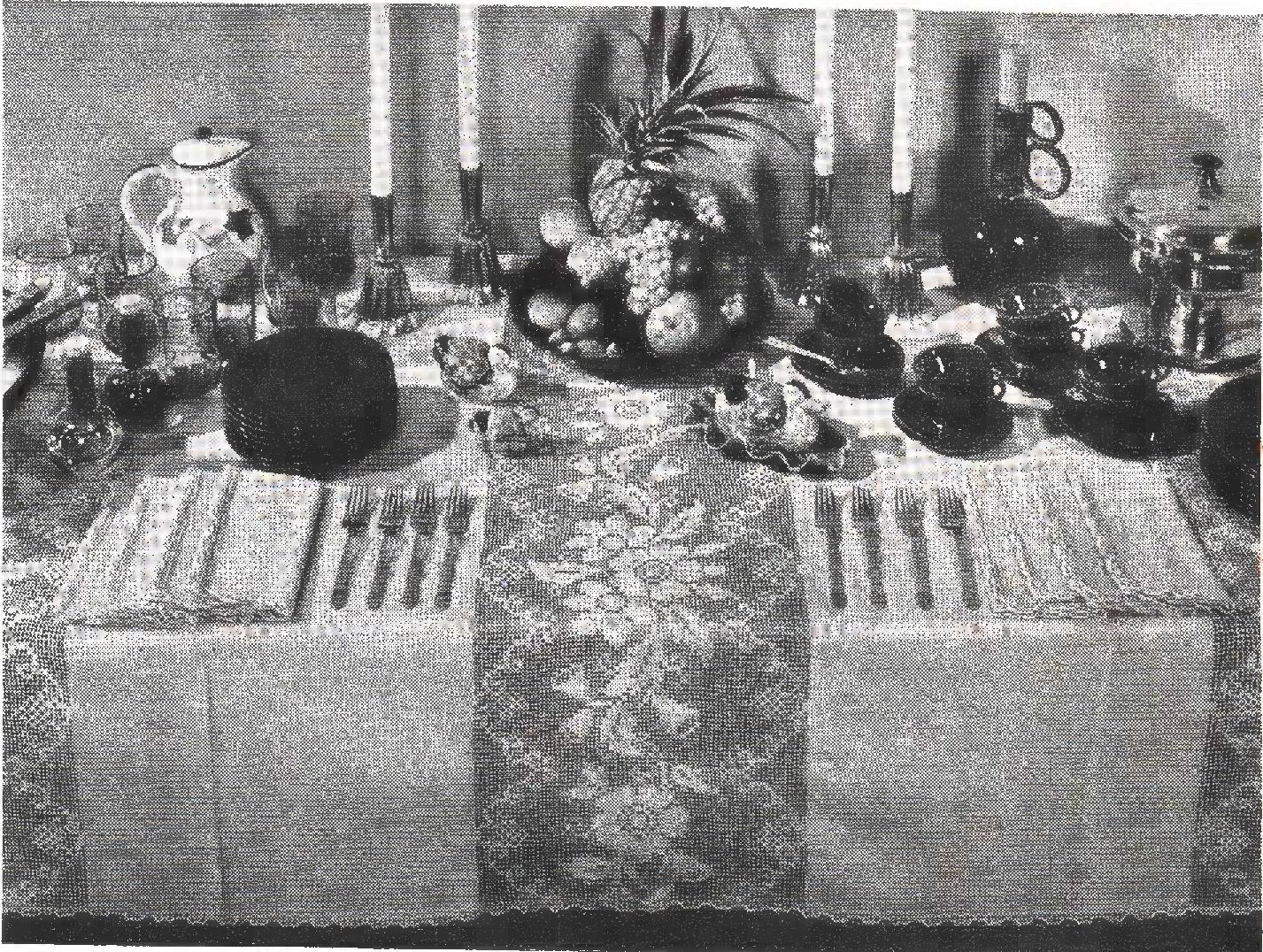 Correct Table Settings, Book No. 260, 1949