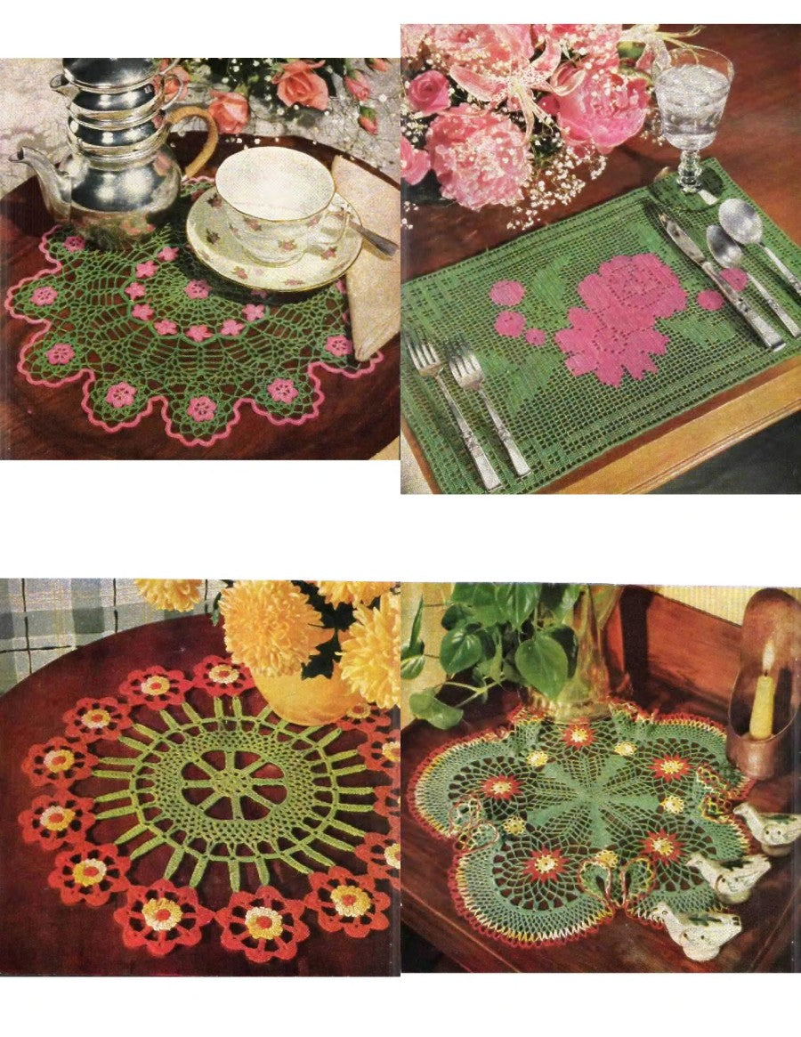Newest in Floral Doilies, Coats ONT 268 (1950)