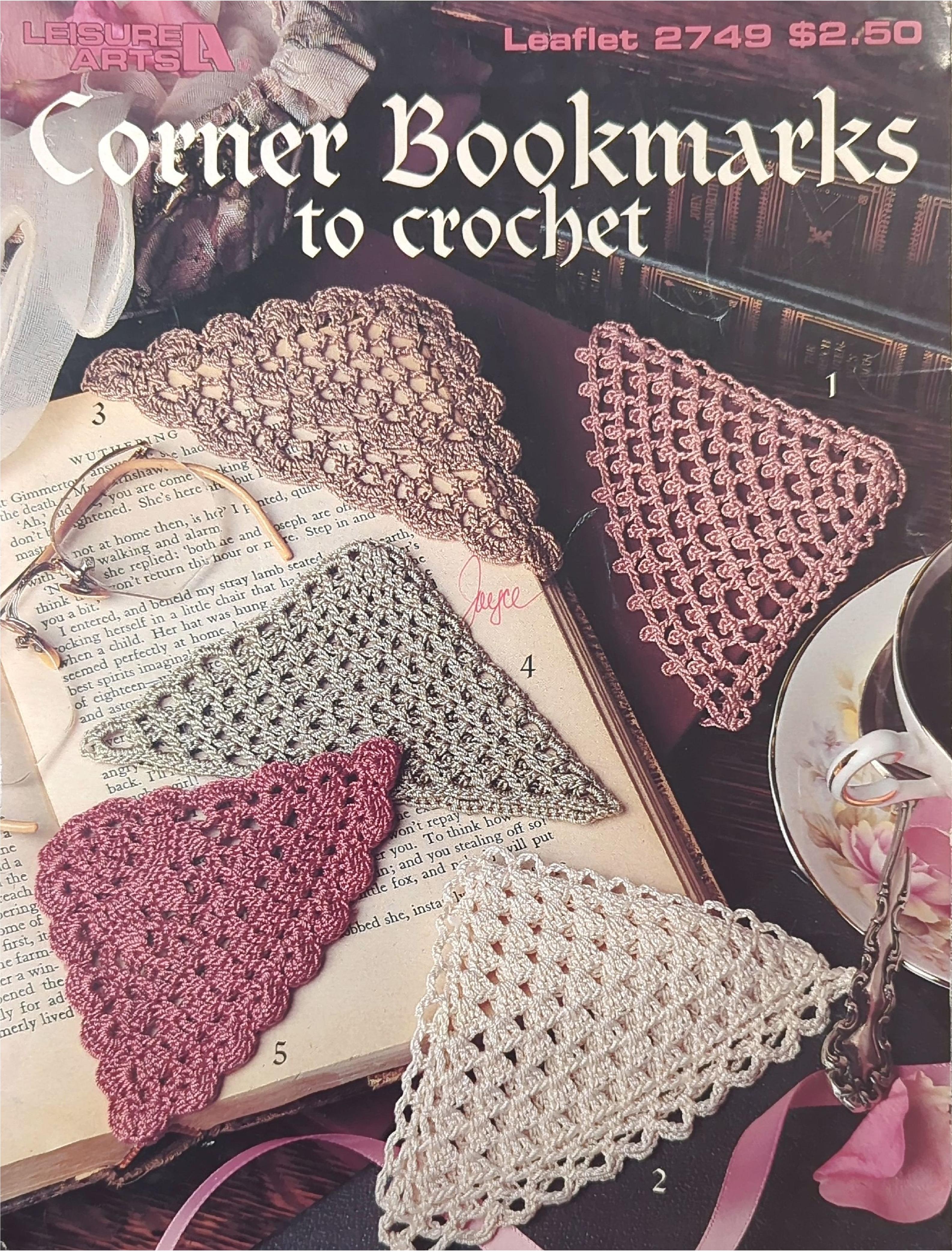 Corner Bookmarks to Crochet (Leisure Arts Leaflet 2749), 1995