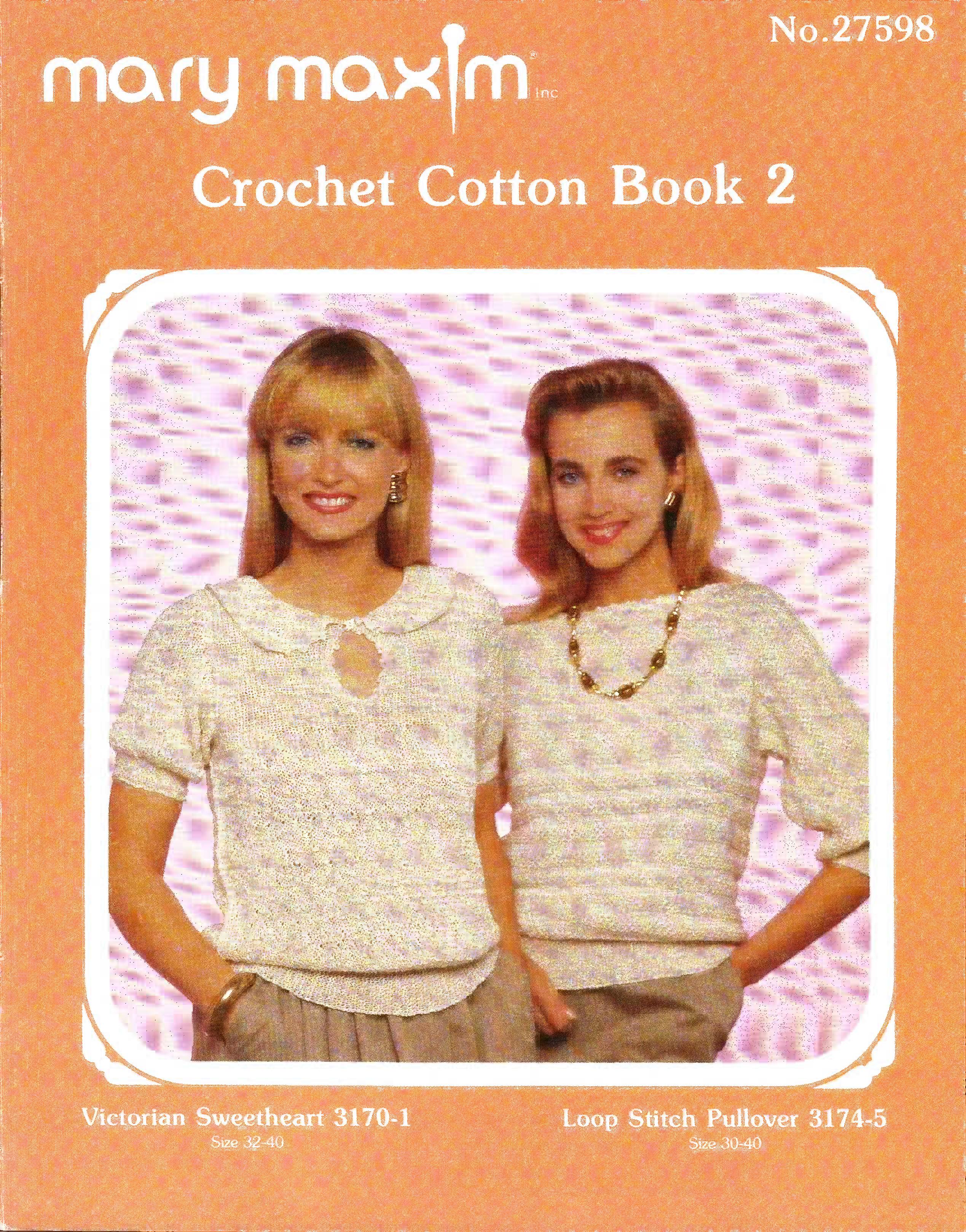 Crochet Cotton Book 2, Mary Maxim No. 27598, circa 1988