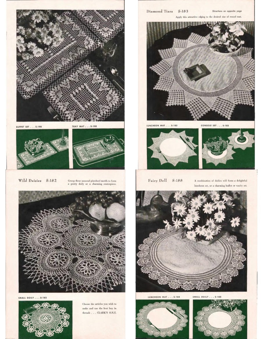 Matching Sets in Crochet, Coats ONT 281 (1951)