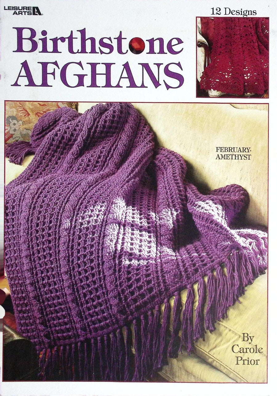 Birthstone Afghans — Leisure Arts #2826, 1996
