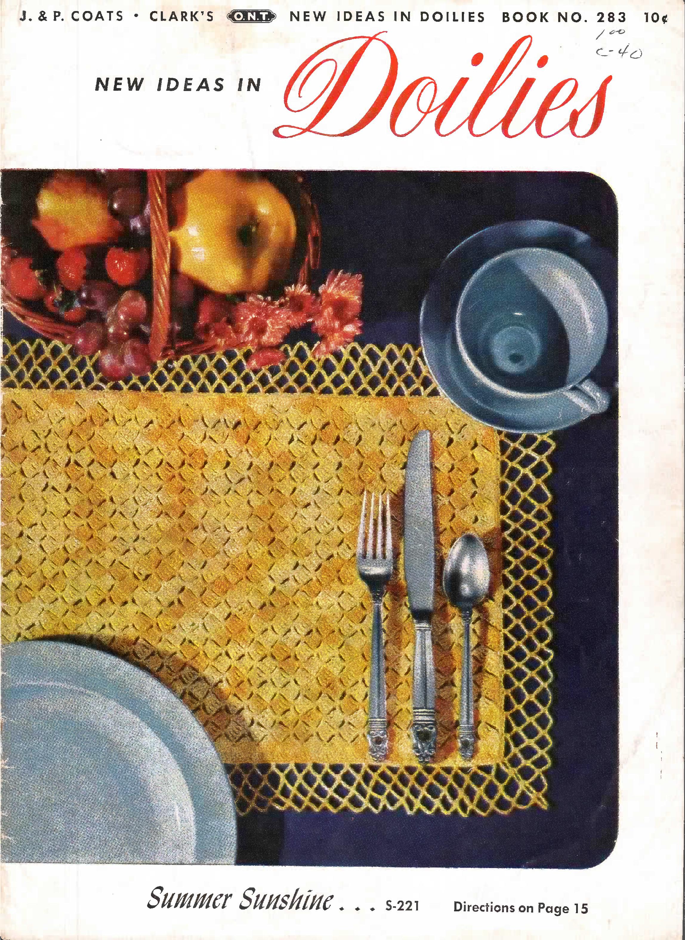 New Ideas in Doilies, Book No. 283, 1952