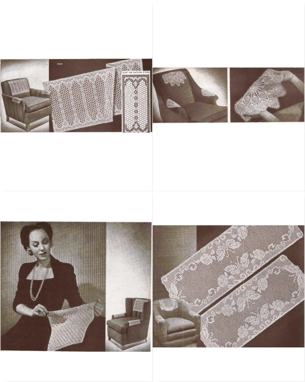 Chair Sets – New Ideas in Chair Sets and Runners, Book No. 181, circa 1942