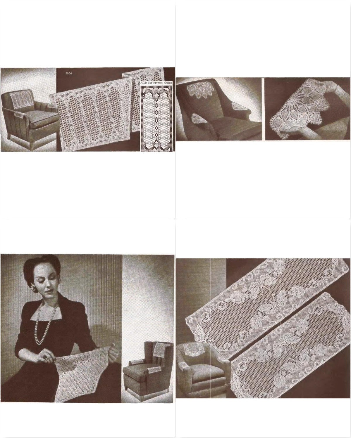 Chair Sets – New Ideas in Chair Sets and Runners, Book No. 181, circa 1942