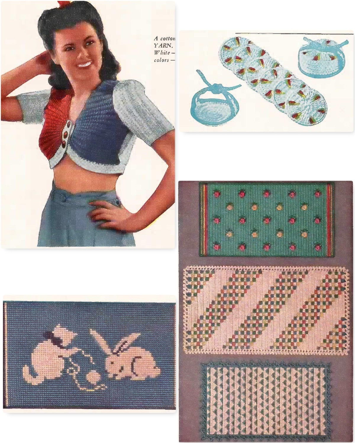 Wings to Your Crochet Needle! (Gadgets to Crochet in Cotton), c. 1943 – Enterprise Yarn No. 9301 (The Thread Mills Inc., Chicago)