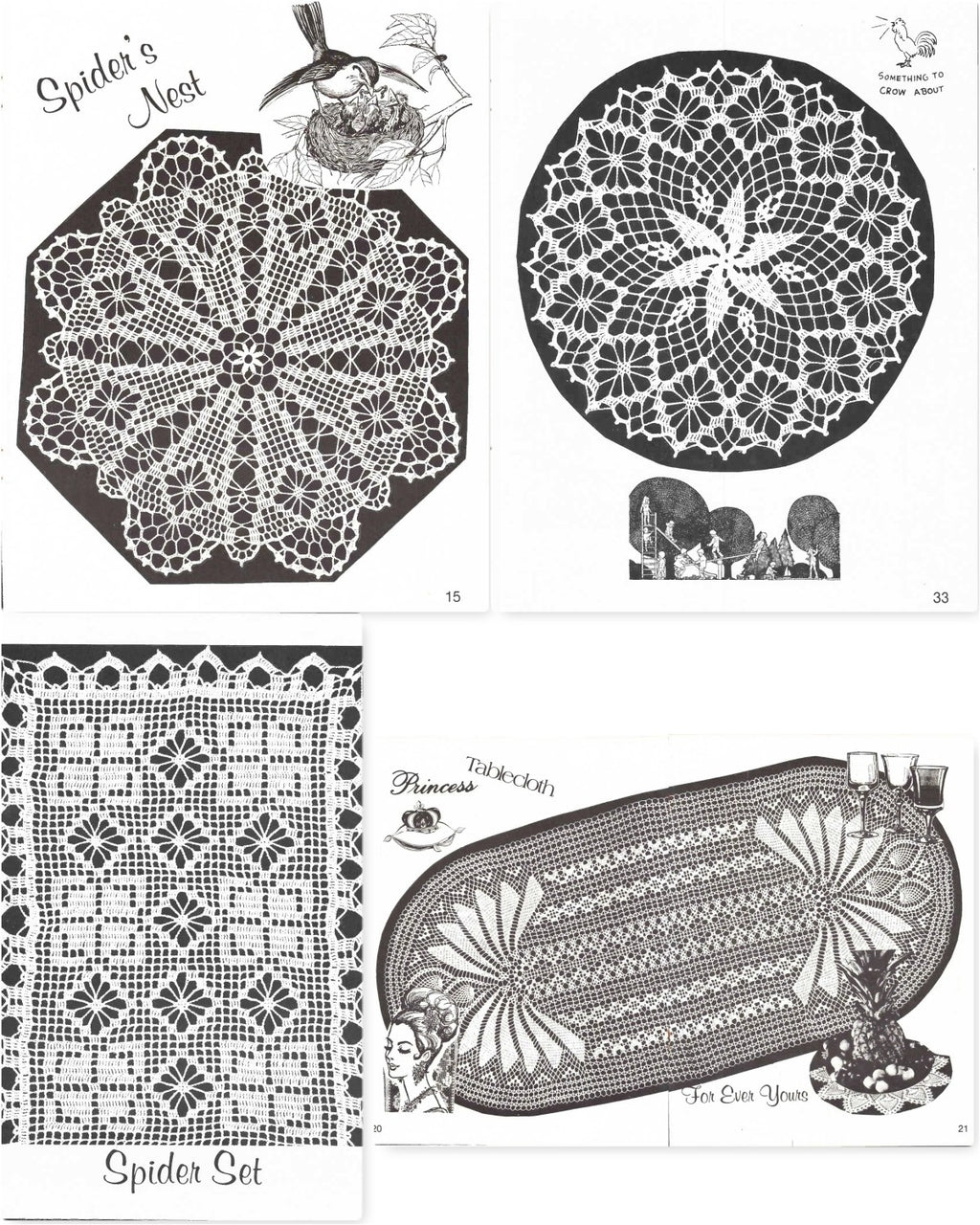 Crochet Tablecloth, Volume 39, Designs by Elizabeth Hiddleson, 1979