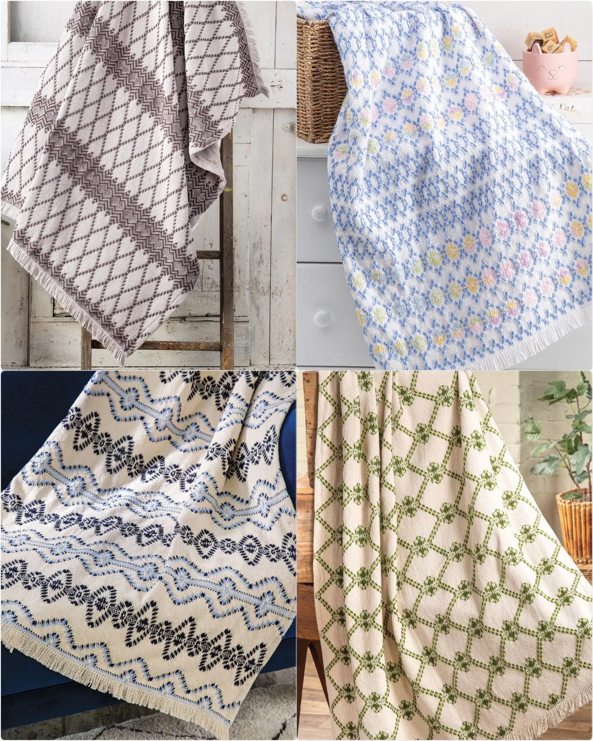 Inspiring Afghans for Swedish Weaving (Annie’s Needlework, 2018/2019