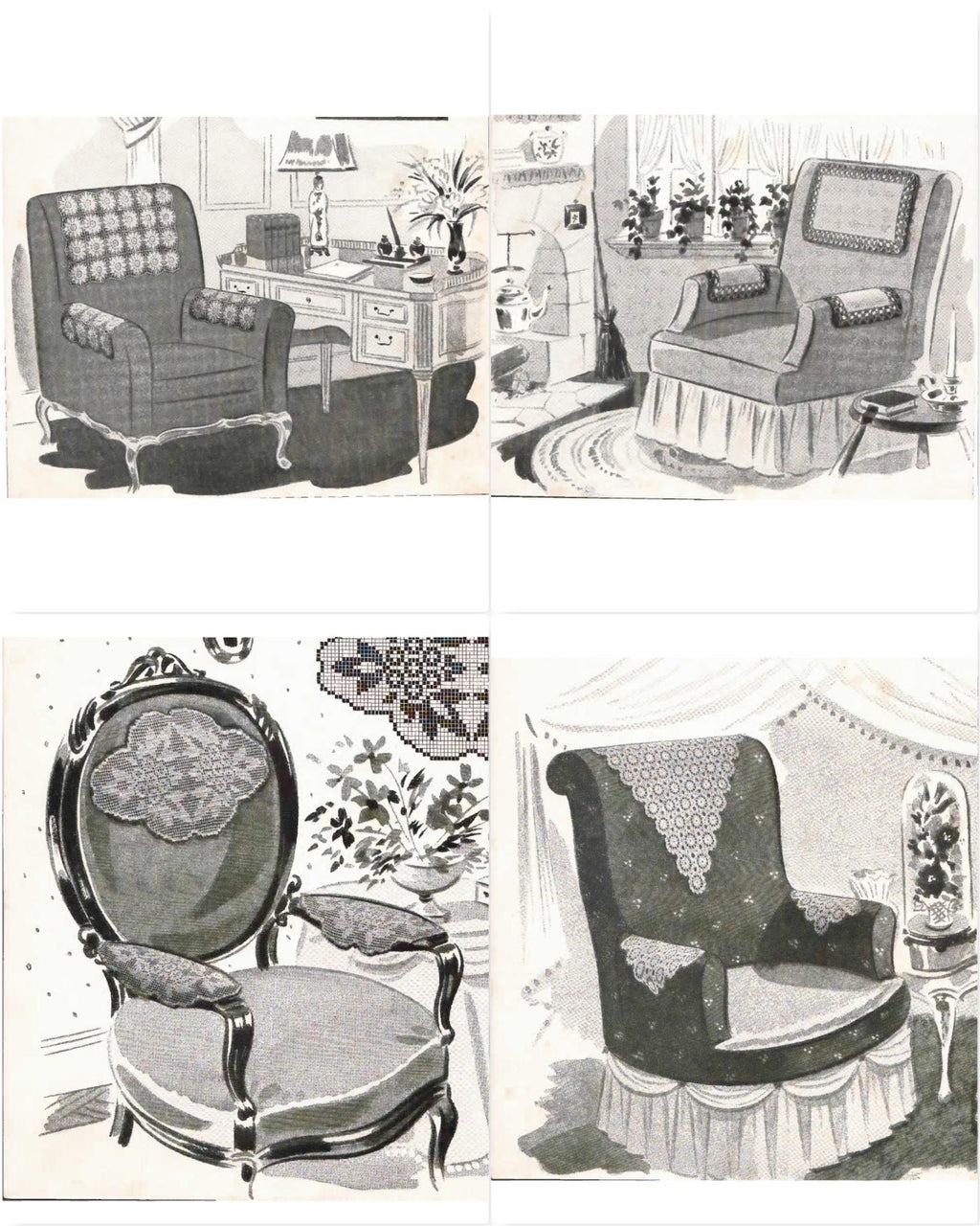 Chair Sets to Crochet, Book No. 143, circa 1940