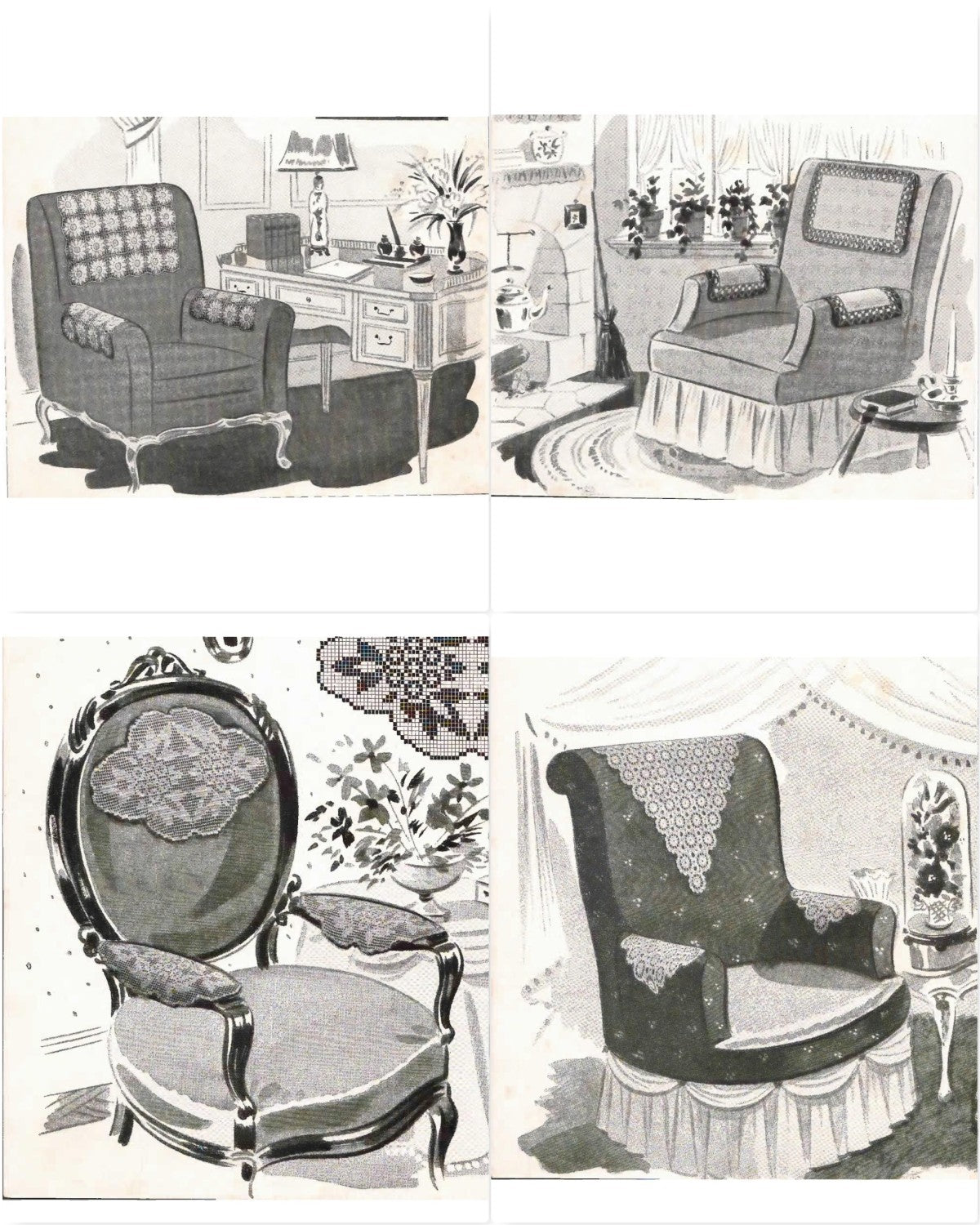 Chair Sets to Crochet, Book No. 143, circa 1940