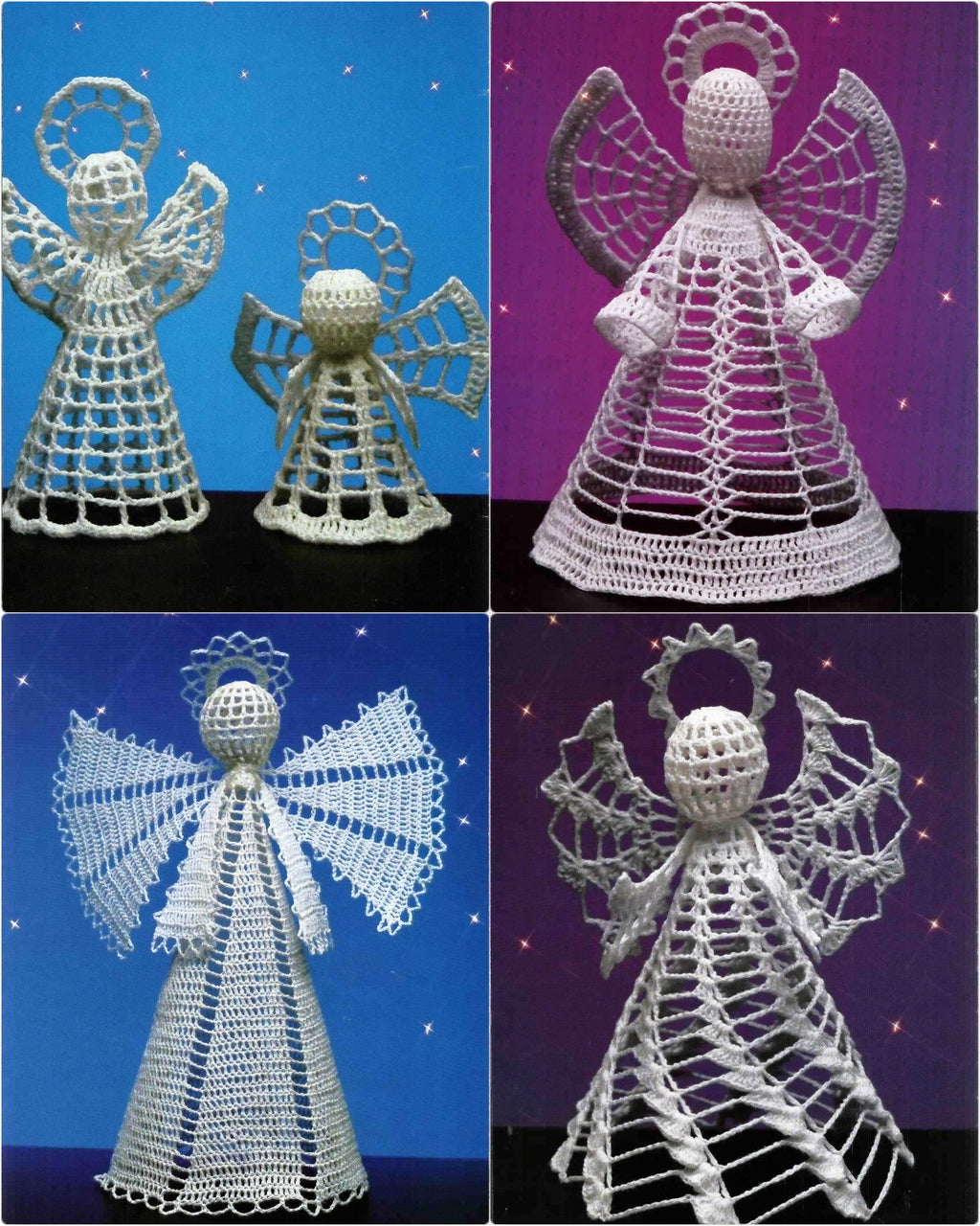 Crochet Angels Tall & Small, Pat Depke Books PD-4535, by Edna Blizzard, circa 1988