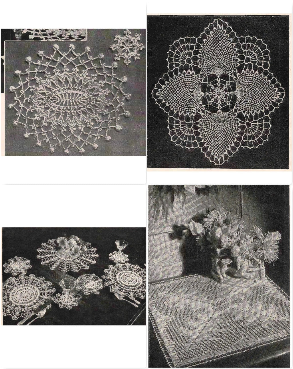 Doilies to Treasure — Lily Book 1600 (vintage, circa 1940s–1950s)