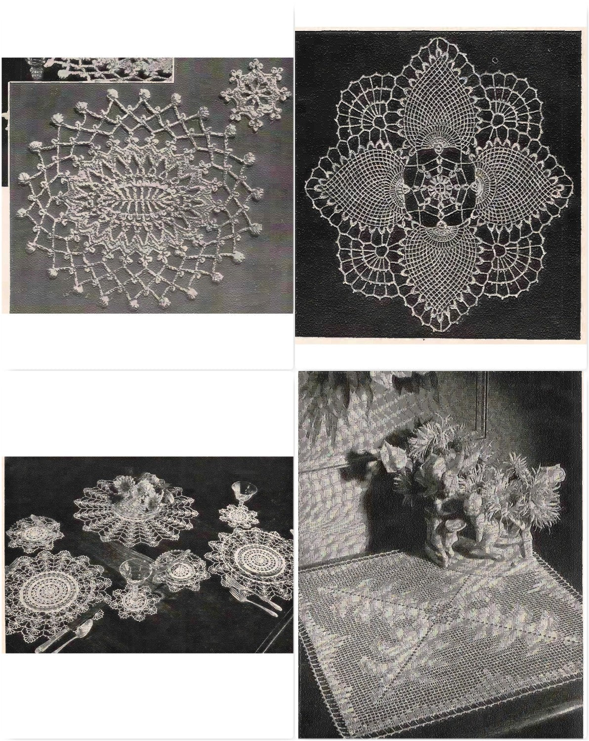 Doilies to Treasure — Lily Book 1600 (vintage, circa 1940s–1950s)